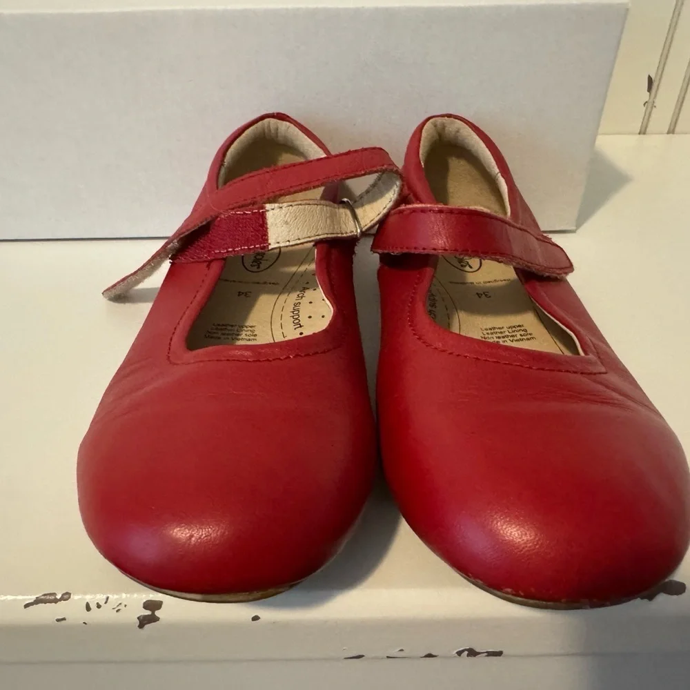 Old Soles Red Mary Jane Kids Shoes